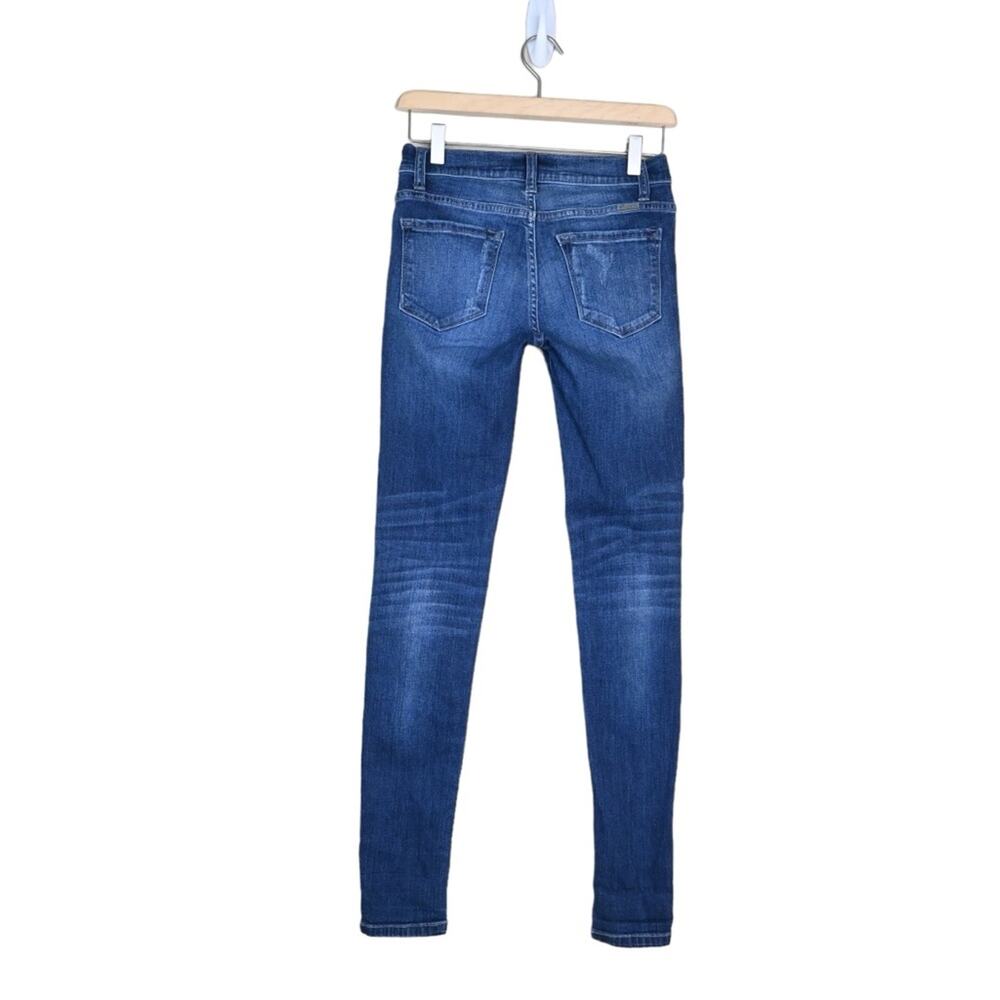 KanCan Womens 25 Distressed Skinny Zipper Jeans Style VBK1165R - Picture 2 of 11